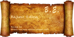 Bajusz Edina névjegykártya
